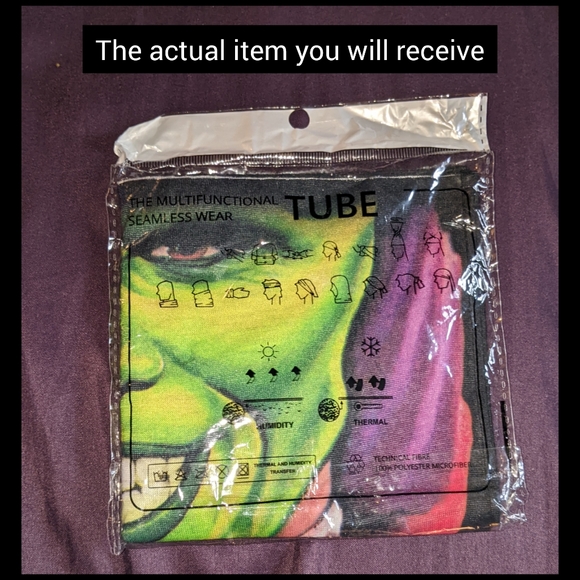 5/25 Green or white skull face Sports Seamless Bandana Sport gator UV Protection - Picture 8 of 11